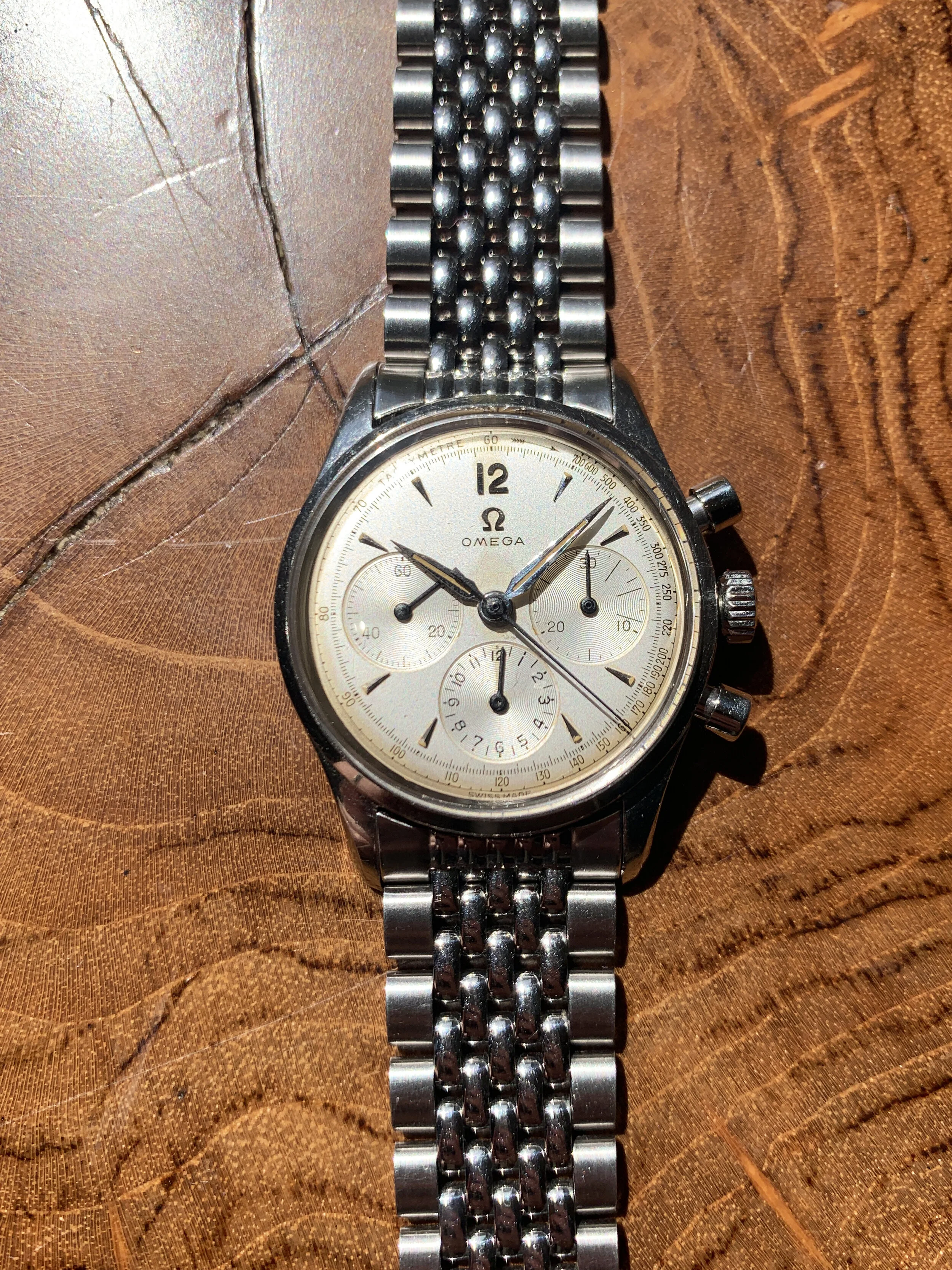 1957 Omega Seamaster CK2886 Cal. 321 Chronograph — Shiny Happy Objects